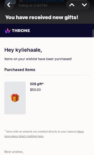 RT : The best customs and video calls you ll EVER GET AV You have received new gifts! THRONE